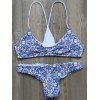 Halter Pearl Embellished Bikini, BLUE/PINK, XL in Bikinis | DressLily.com