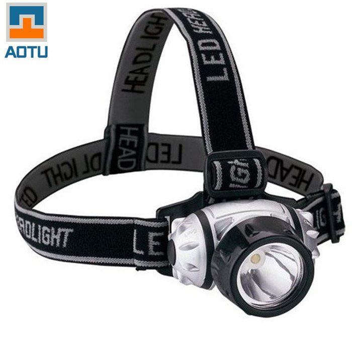 AOTU AT5510 1W 100LM 3 Mode LED Headlight for Camping Fishing - BLACK 